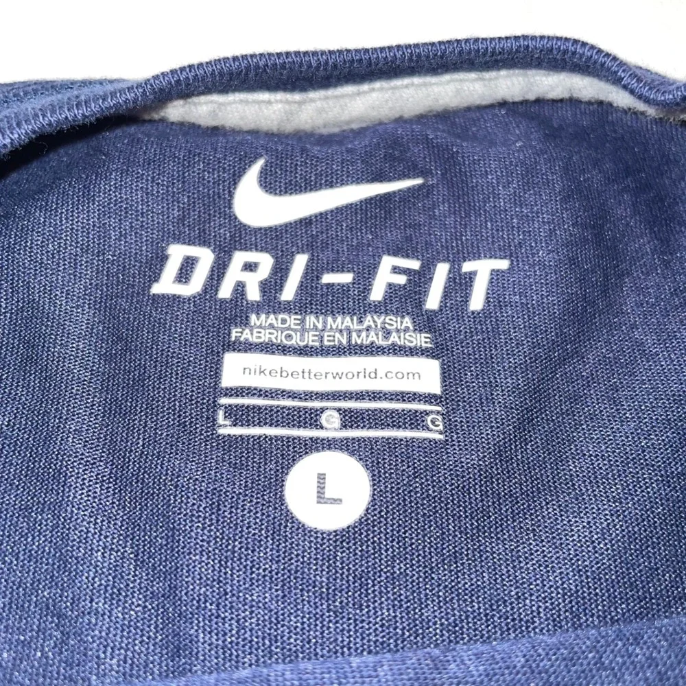 Nike Dri-FIT Mens Navy Blue‎ Basketball Water Splash Graphic T-Shirt Large